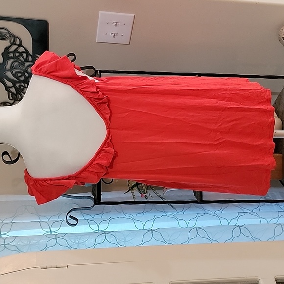 Torrid Coral Orange Super Soft Ruffle Cami Tank Top  Plus Size 1 1X or 14/16 - Picture 9 of 14